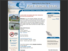 Tablet Screenshot of cityofportaransas.org